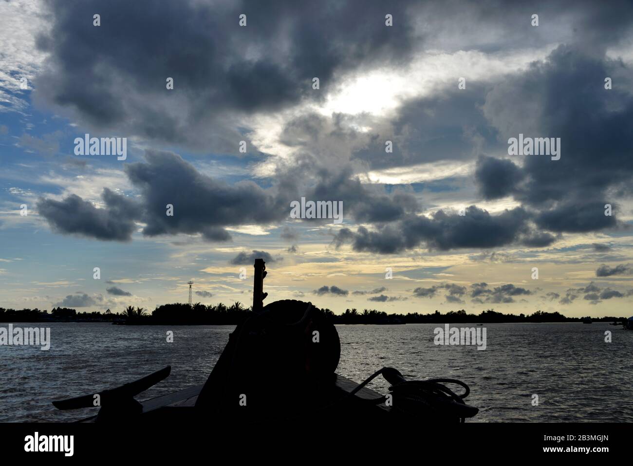Frachter, Mekongdelta, Vietnam Stock Photo