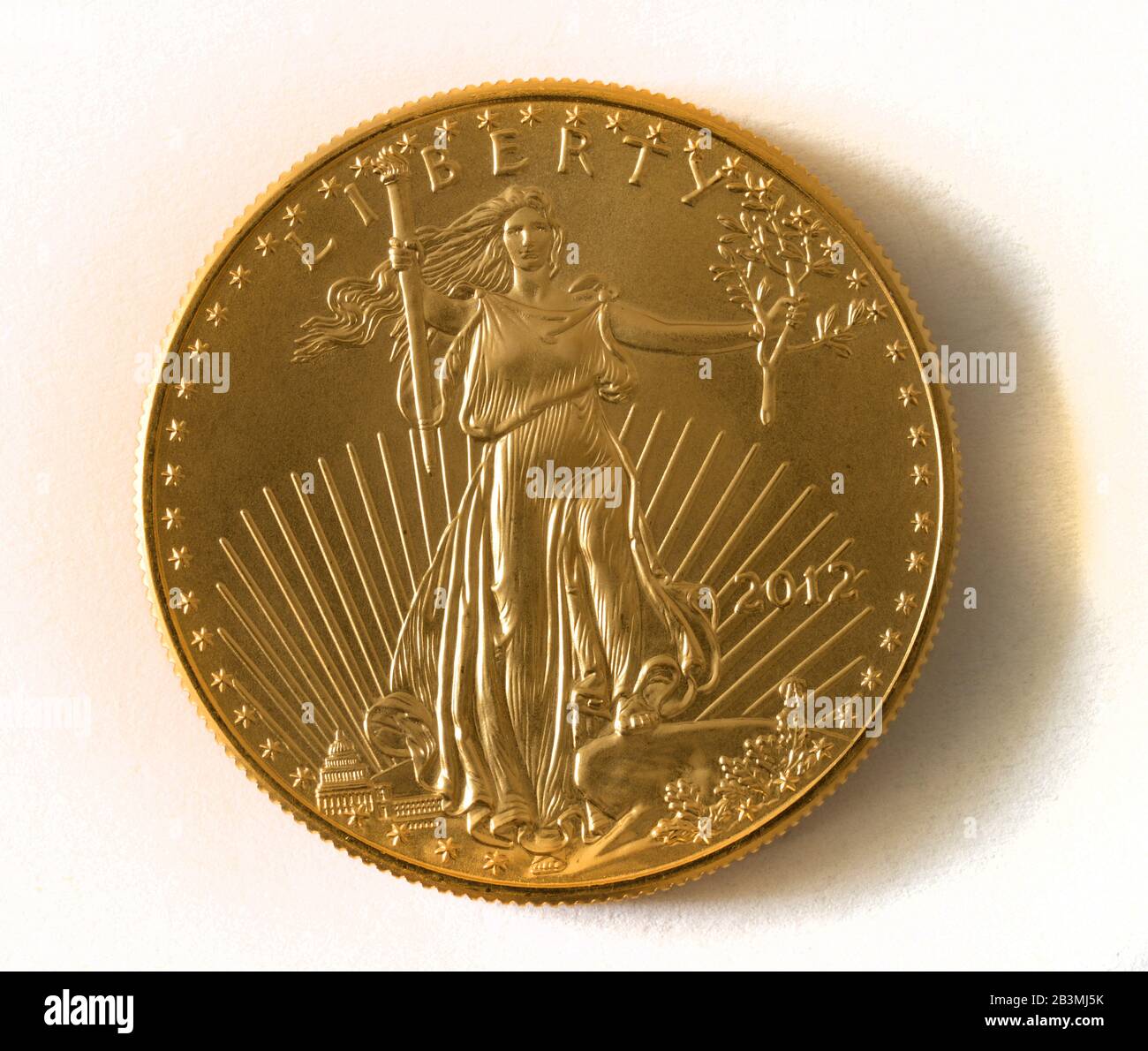 1 Unze, American Eagle, Goldmuenze Stock Photo