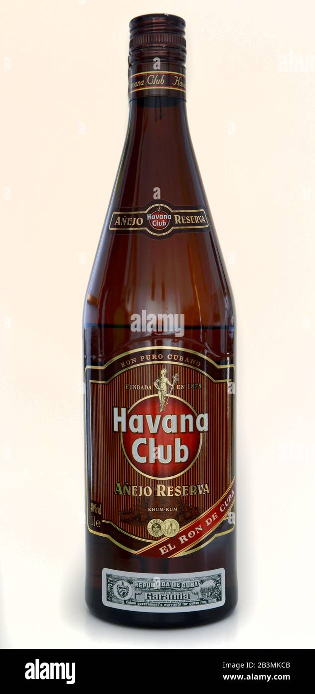 Flasche, Havana Club Stock Photo