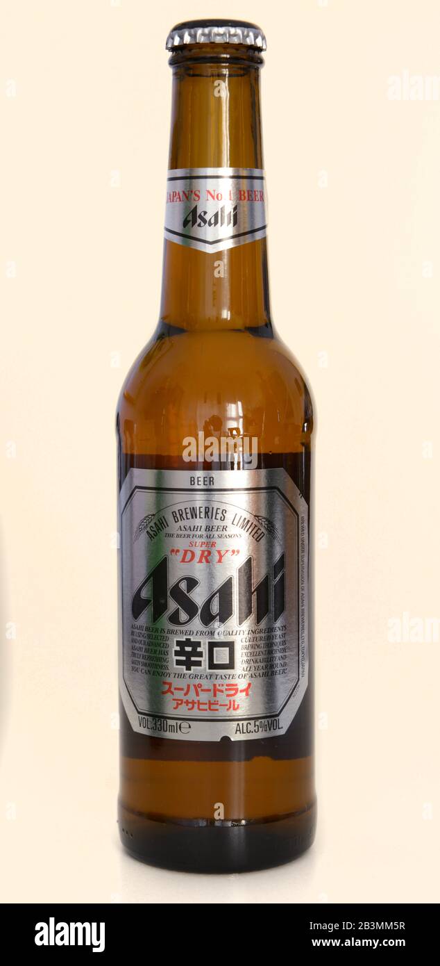 Flasche, Asahi Beer, Japan Stock Photo