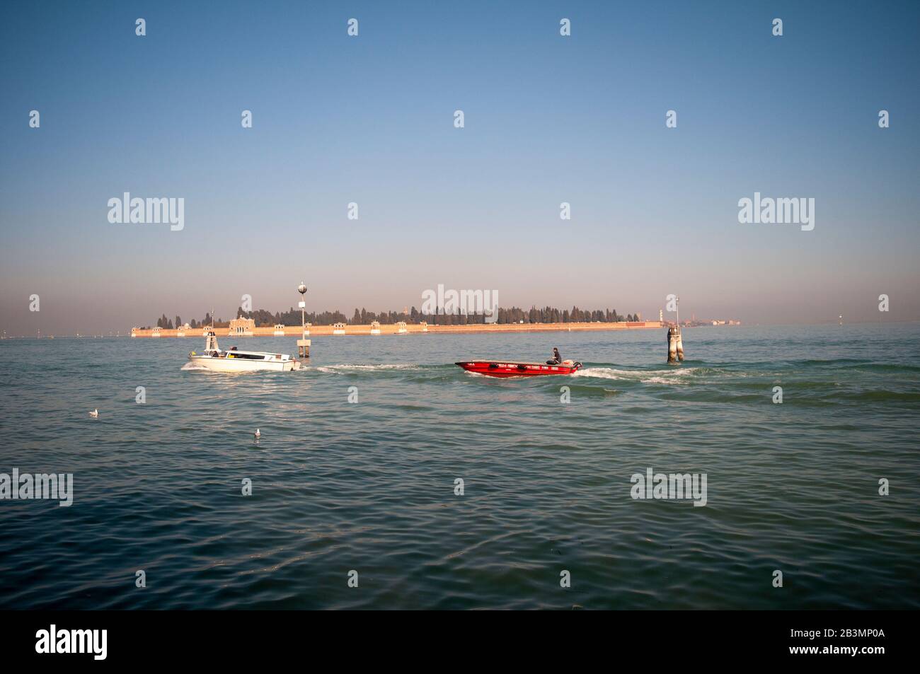 San Michele Cemetery Island - Venice, Italy Stock Photo