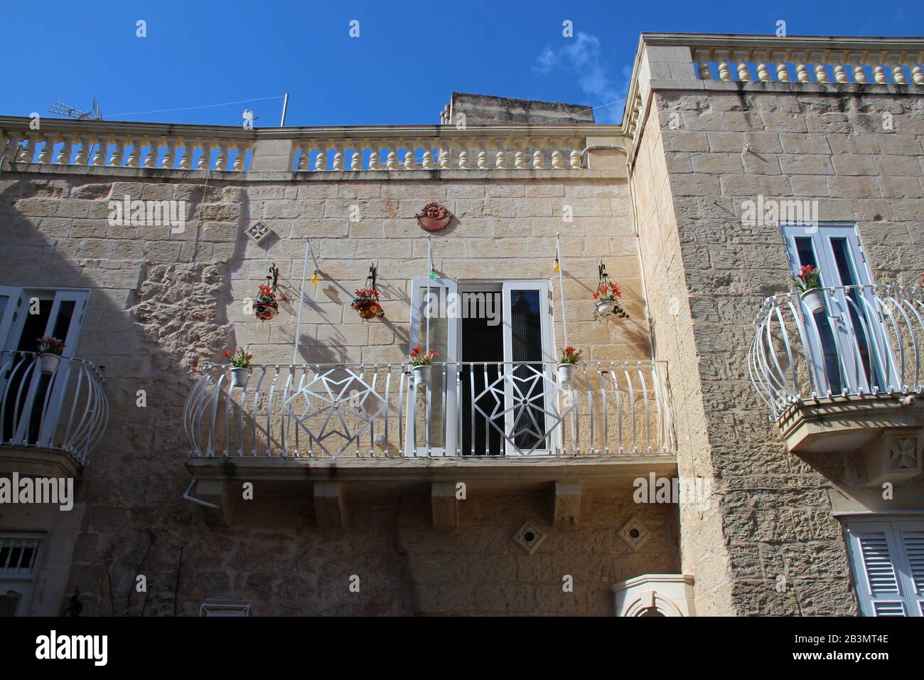 stone houses in rabat (malta Stock Photo Alamy