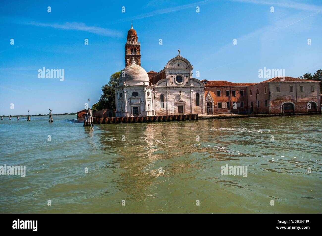 San Michele Cemetery Island - Venice, Italy Stock Photo