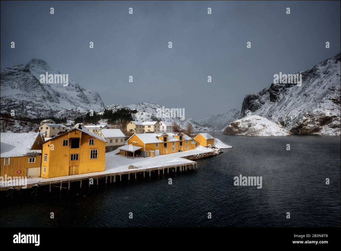 Nusfjord,  Lofoten, Norway Stock Photo