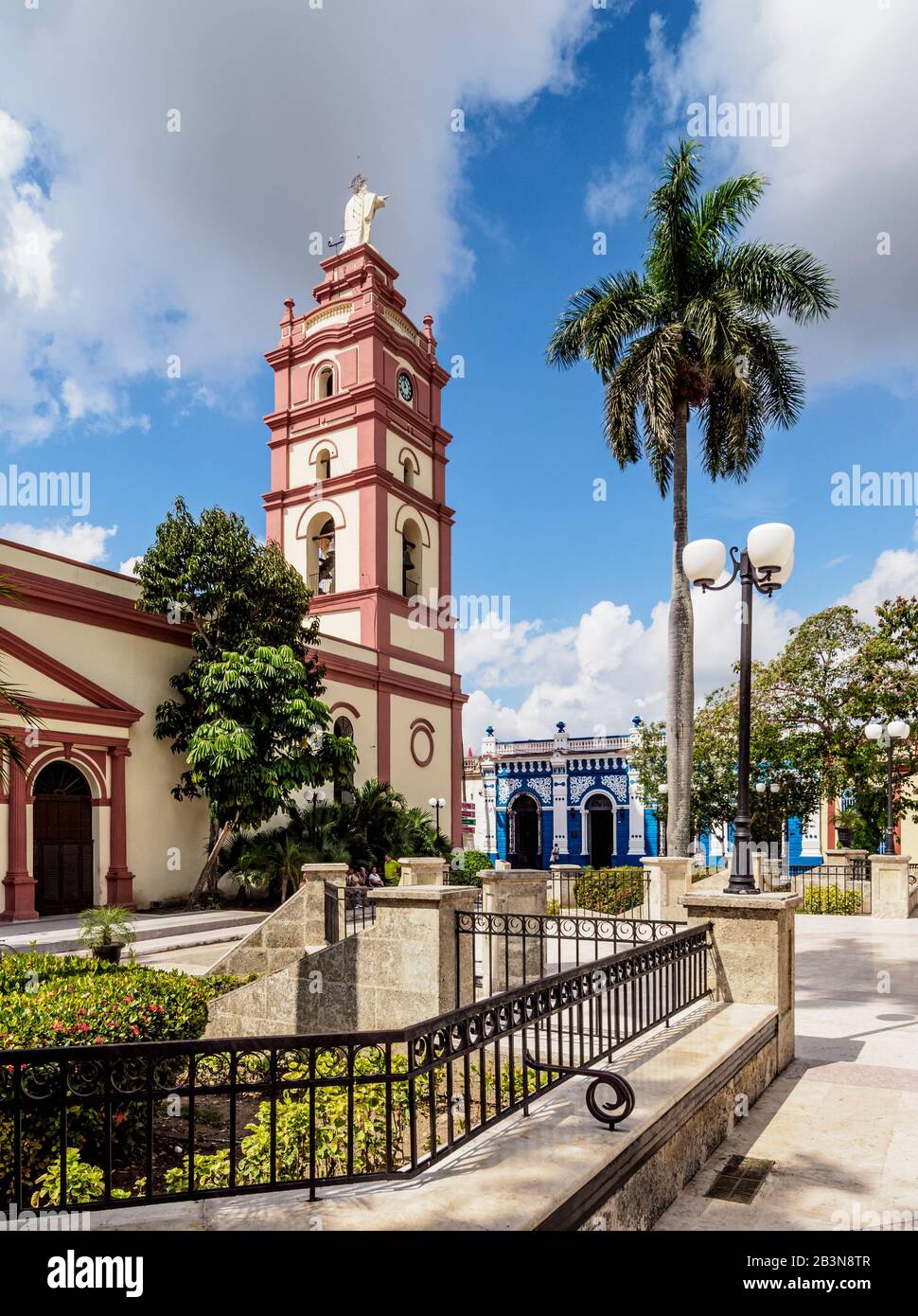 Our Lady of Candelaria Cathedral, Ignacio Agramonte Park, Camaguey, UNESCO World Heritage Site, Camaguey Province, Cuba, West Indies, Caribbean, Centr Stock Photo