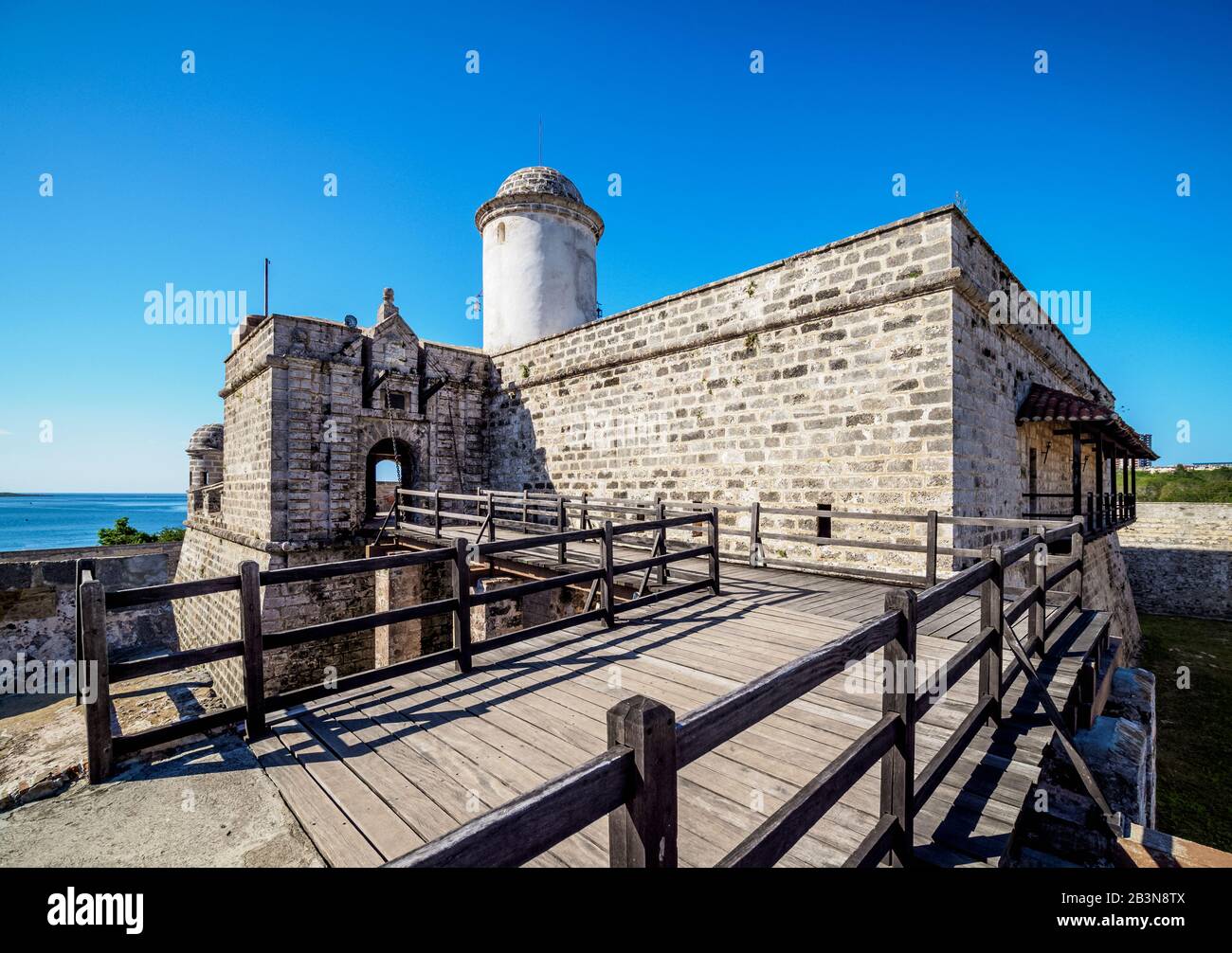 Castillo de Jagua (Jagua Fortress), Cienfuegos, Cienfuegos Province, Cuba, West Indies, Caribbean, Central America Stock Photo