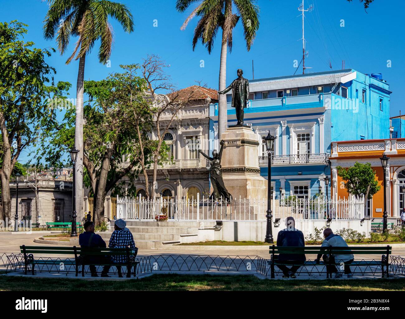 Libertad Square, Matanzas, Matanzas Province, Cuba, West Indies, Caribbean, Central America Stock Photo