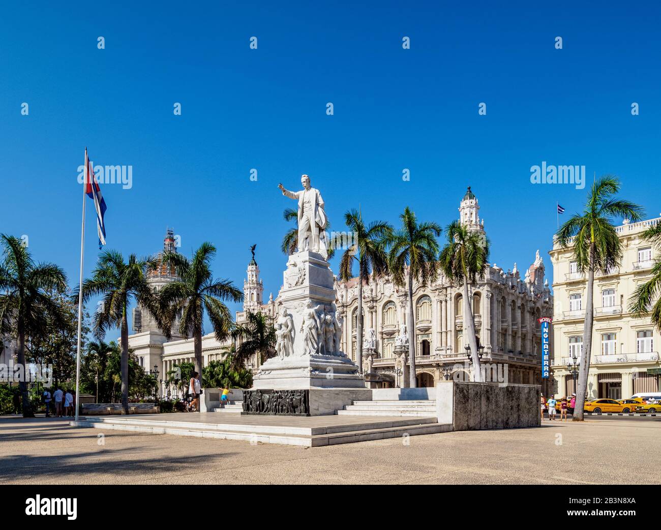 Parque Central (Central Park), La Habana Vieja, Havana, La Habana Province, Cuba, West Indies, Caribbean, Central America Stock Photo