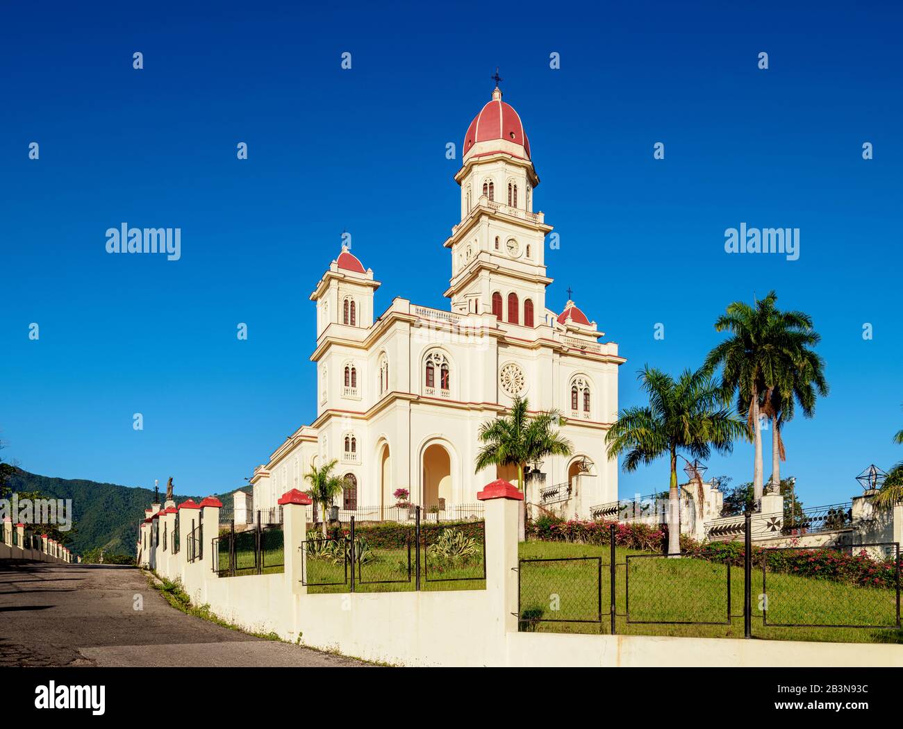Nuestra Senora de la Caridad del Cobre Basilica, El Cobre, Santiago de Cuba Province, Cuba, West Indies, Caribbean, Central America Stock Photo