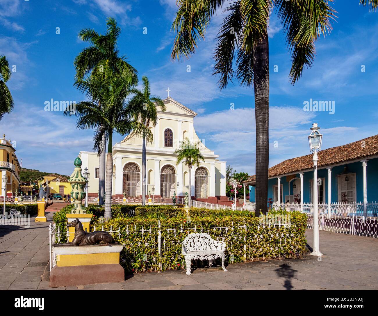 Santisima Trinidad Cathedral, Plaza Mayor, Trinidad, UNESCO World Heritage Site, Sancti Spiritus Province, Cuba, West Indies, Caribbean, Central Ameri Stock Photo