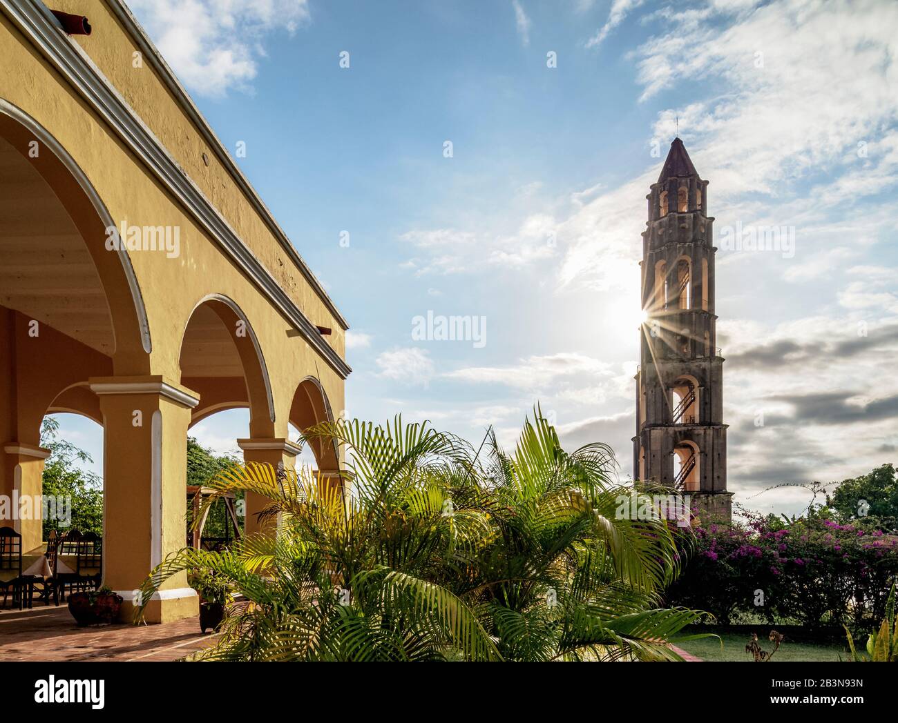 Manaca Iznaga Estate, Valle de los Ingenios, UNESCO World Heritage Site, Sancti Spiritus Province, Cuba, West Indies, Caribbean, Central America Stock Photo