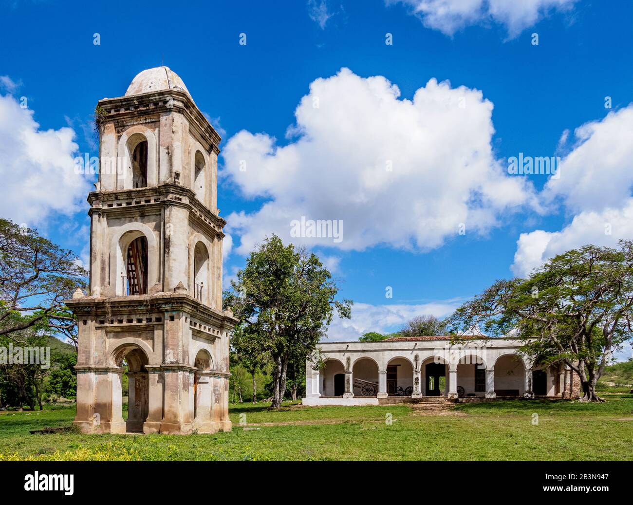 San Isidro de los Destiladeros Estate, Valle de los Ingenios, UNESCO World Heritage Site, Sancti Spiritus Province, Cuba, West Indies, Caribbean, Cent Stock Photo