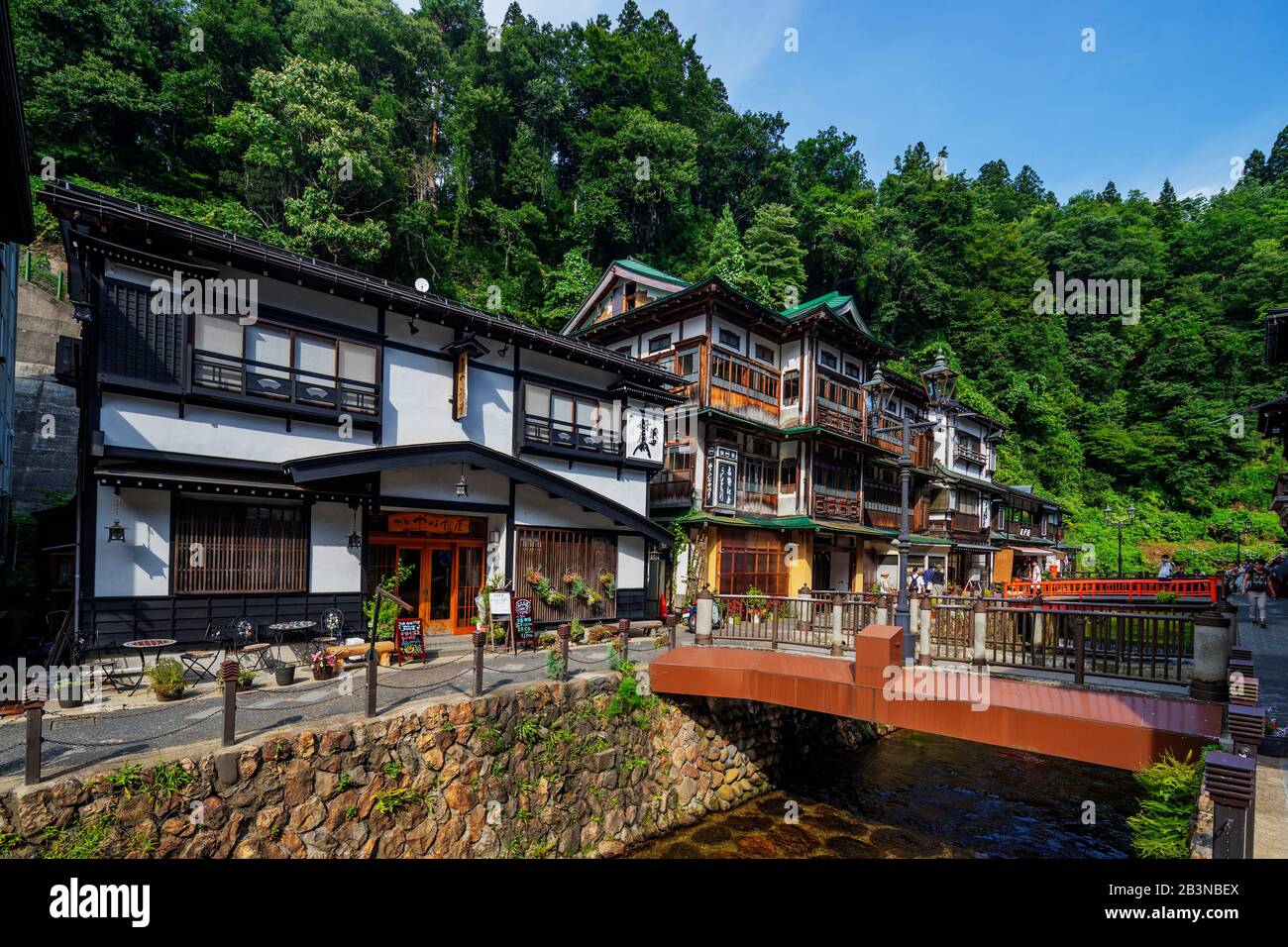 Ginzan Onsen, Yamagata Prefecture, Honshu, Japan, Asia Stock Photo