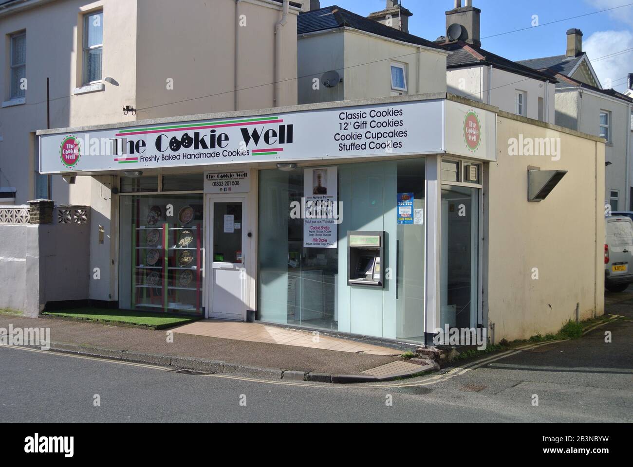 The Cookie Well shop, Lucius Street, Torquay, Devon, England, UK Stock