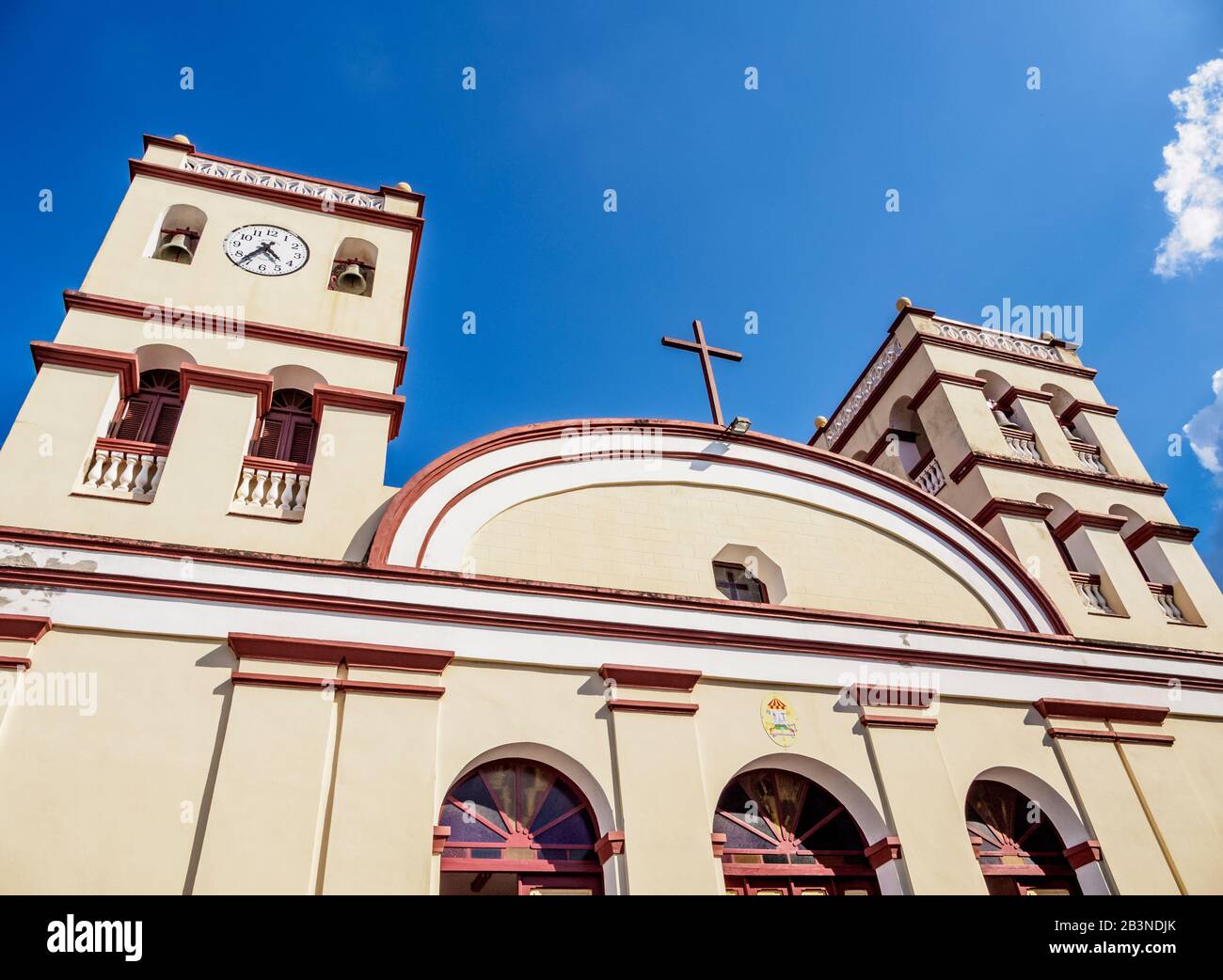 Nuestra Senora de la Asuncion Cathedral, Baracoa, Guantanamo Province, Cuba, West Indies, Caribbean, Central America Stock Photo