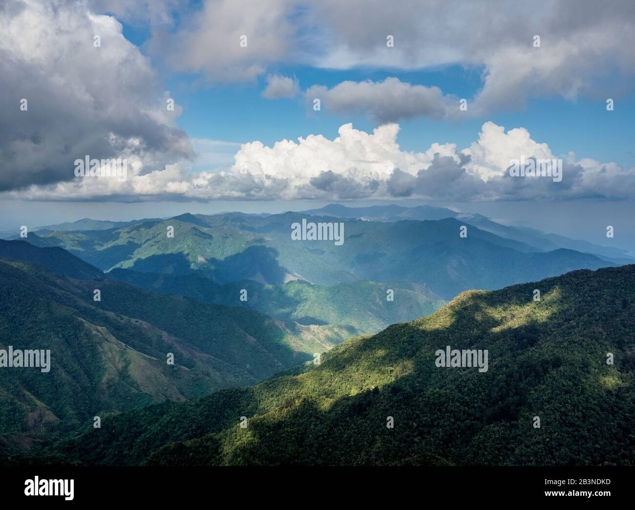 Landscape of Sierra Maestra, Granma Province, Cuba, West Indies, Caribbean, Central America Stock Photo