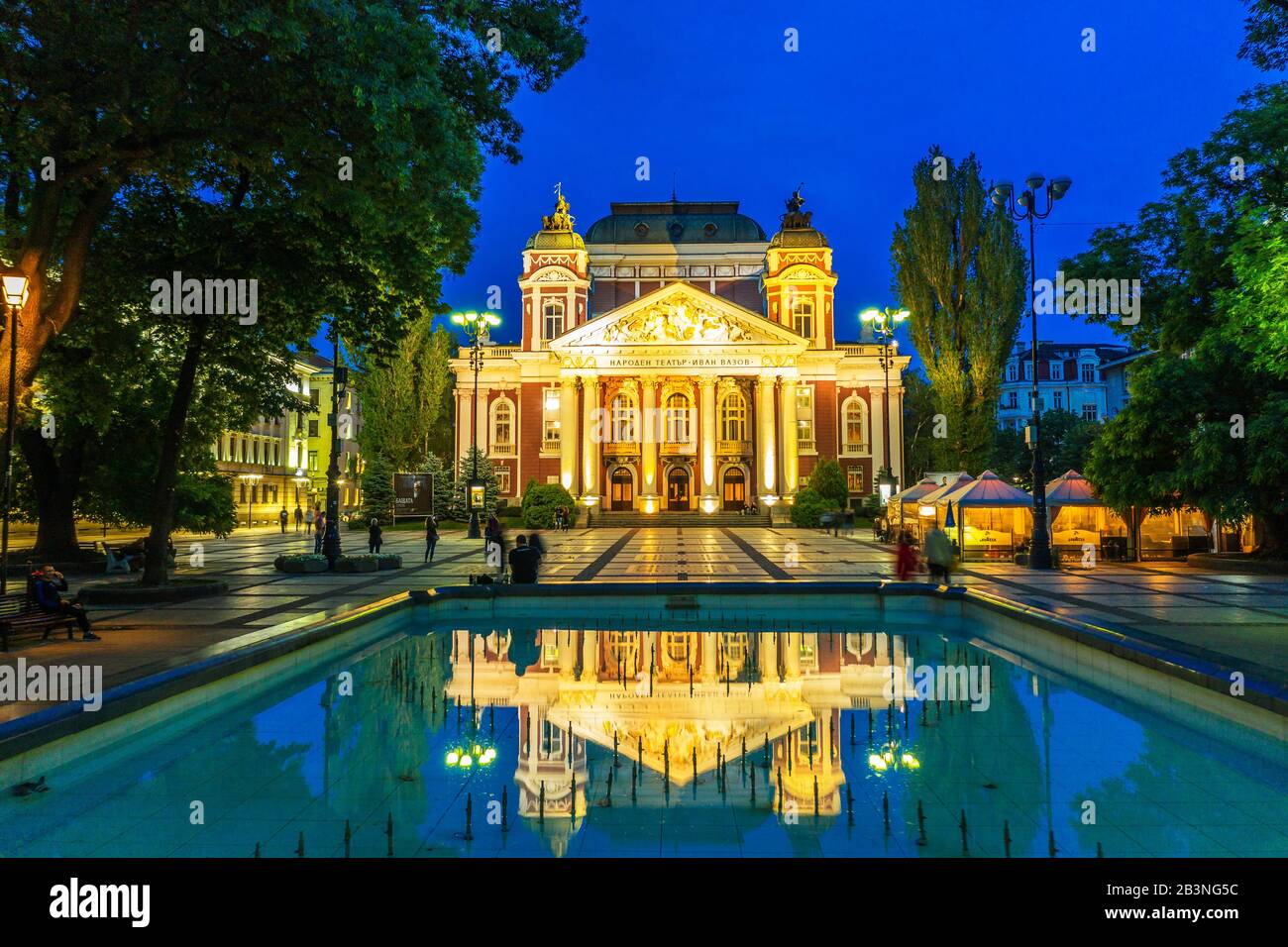 Ivan Vazov National Theatre, Sofia, Bulgaria, Europe Stock Photo
