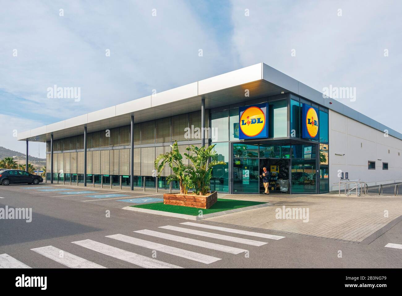 Finestrat, Spain March 05, 2020 Lidl supermarket in Finestrat, Spain