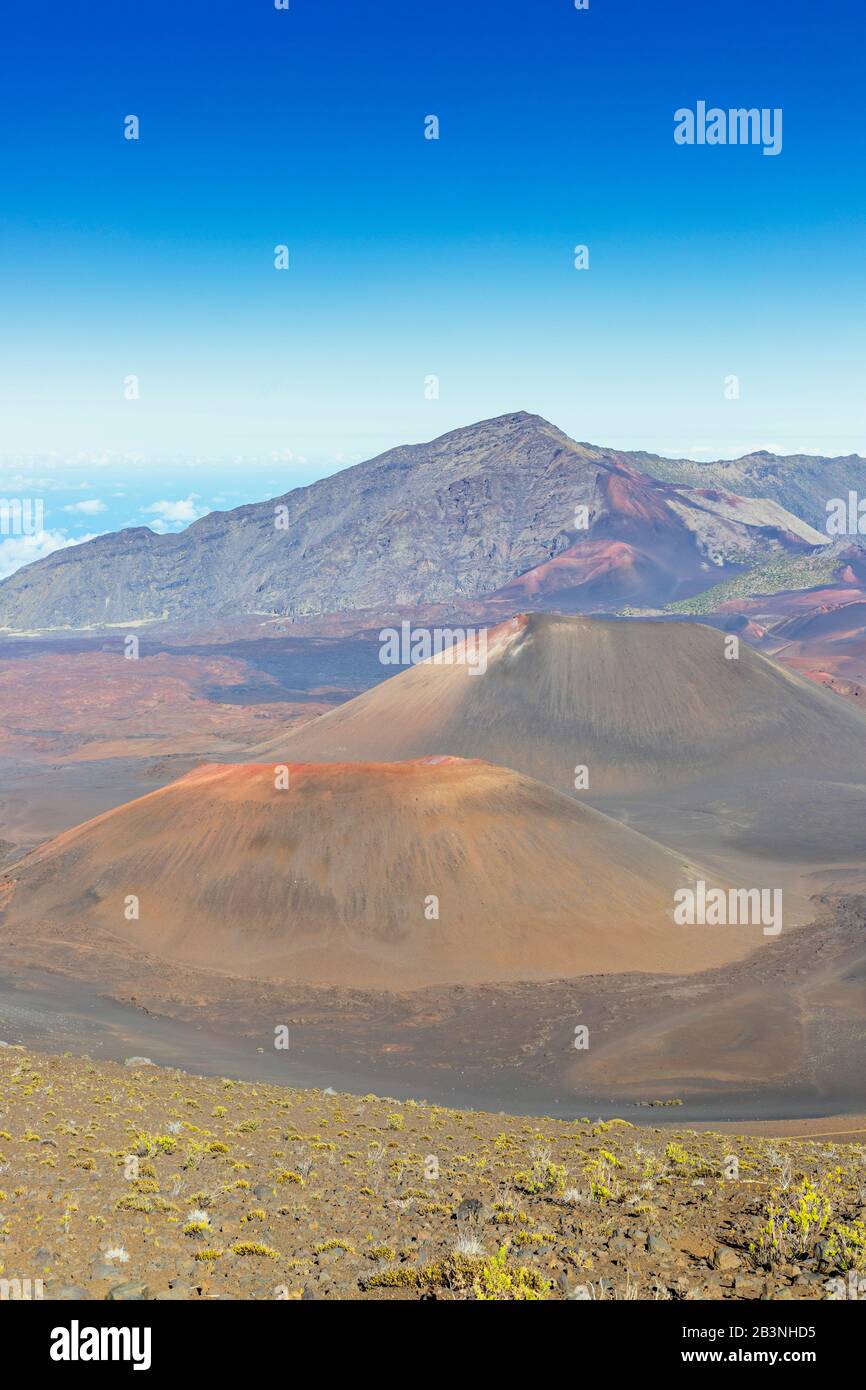 Haleakala National Park, volcanic landscape, Maui Island, Hawaii, United States of America, North America Stock Photo