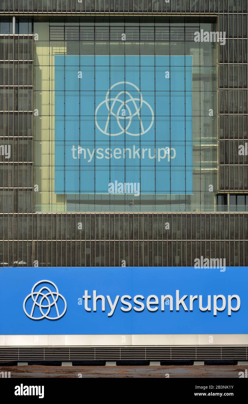 Thyssenkrupp Quartier, ThyssenKrupp Allee, Essen, Nordrhein-Westfalen, Deutschland Stock Photo