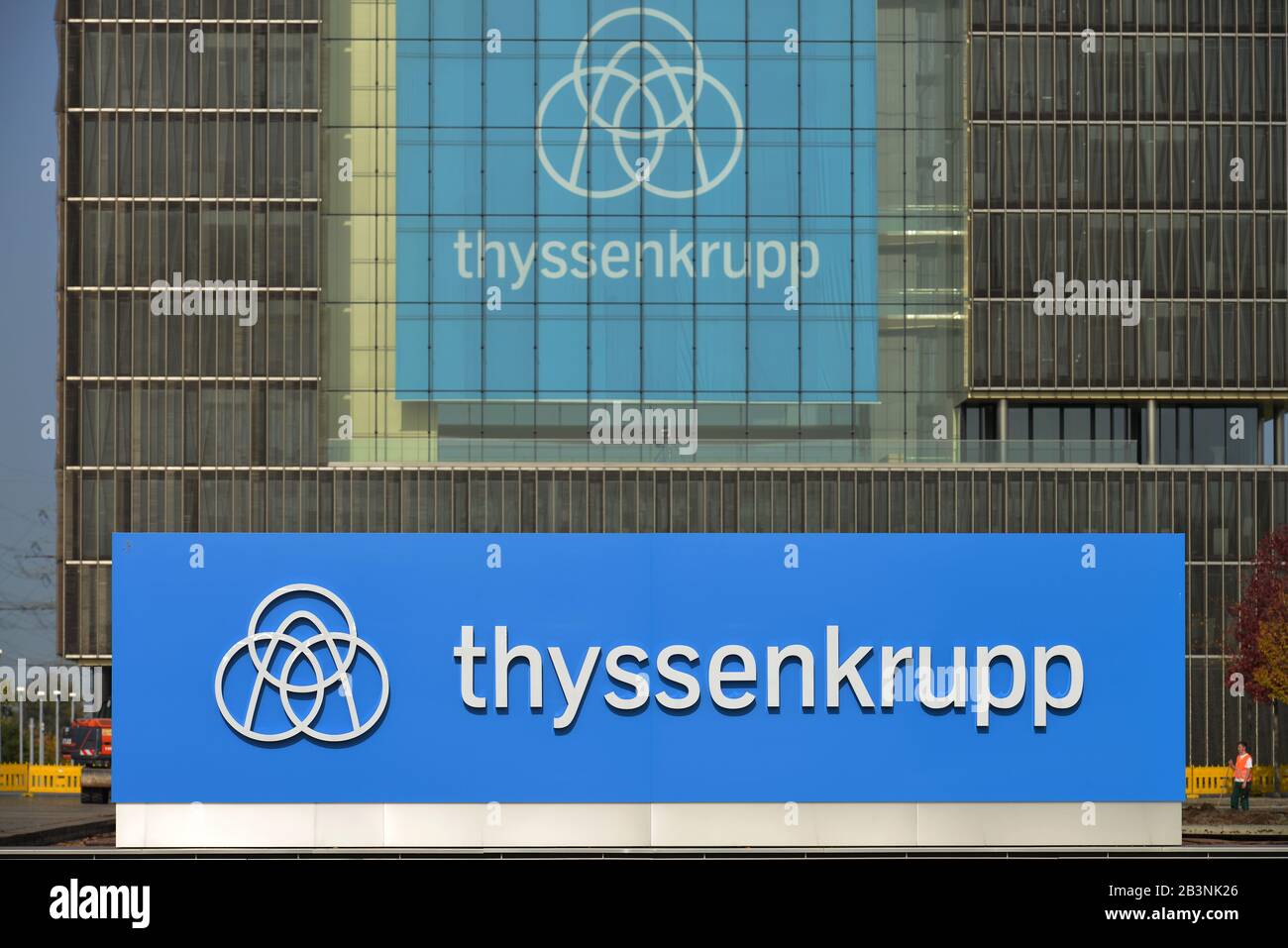 Thyssenkrupp Quartier, ThyssenKrupp Allee, Essen, Nordrhein-Westfalen, Deutschland Stock Photo
