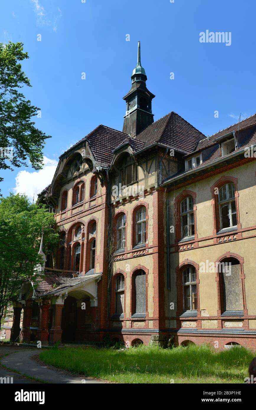 Maennersanatorium, Beelitz-Heilstaetten, Brandenburg, Deutschland Stock Photo