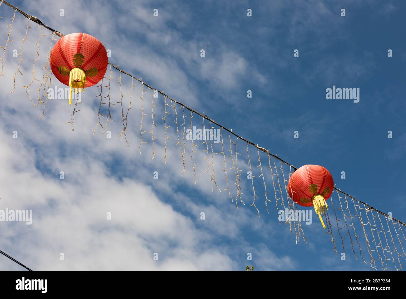 String of chinese lanterns hi-res stock photography and images - Alamy