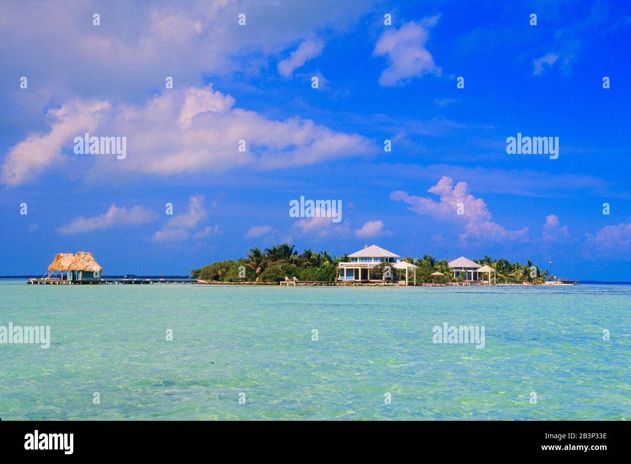 Karibik - Ambergris Caye Stock Photo