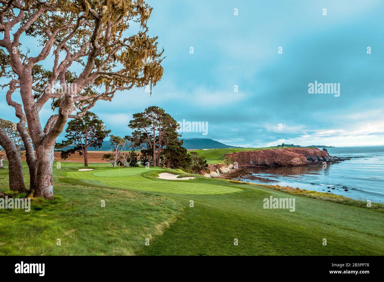 Pebble Beach golf course, Monterey, California, usa Stock Photo Alamy