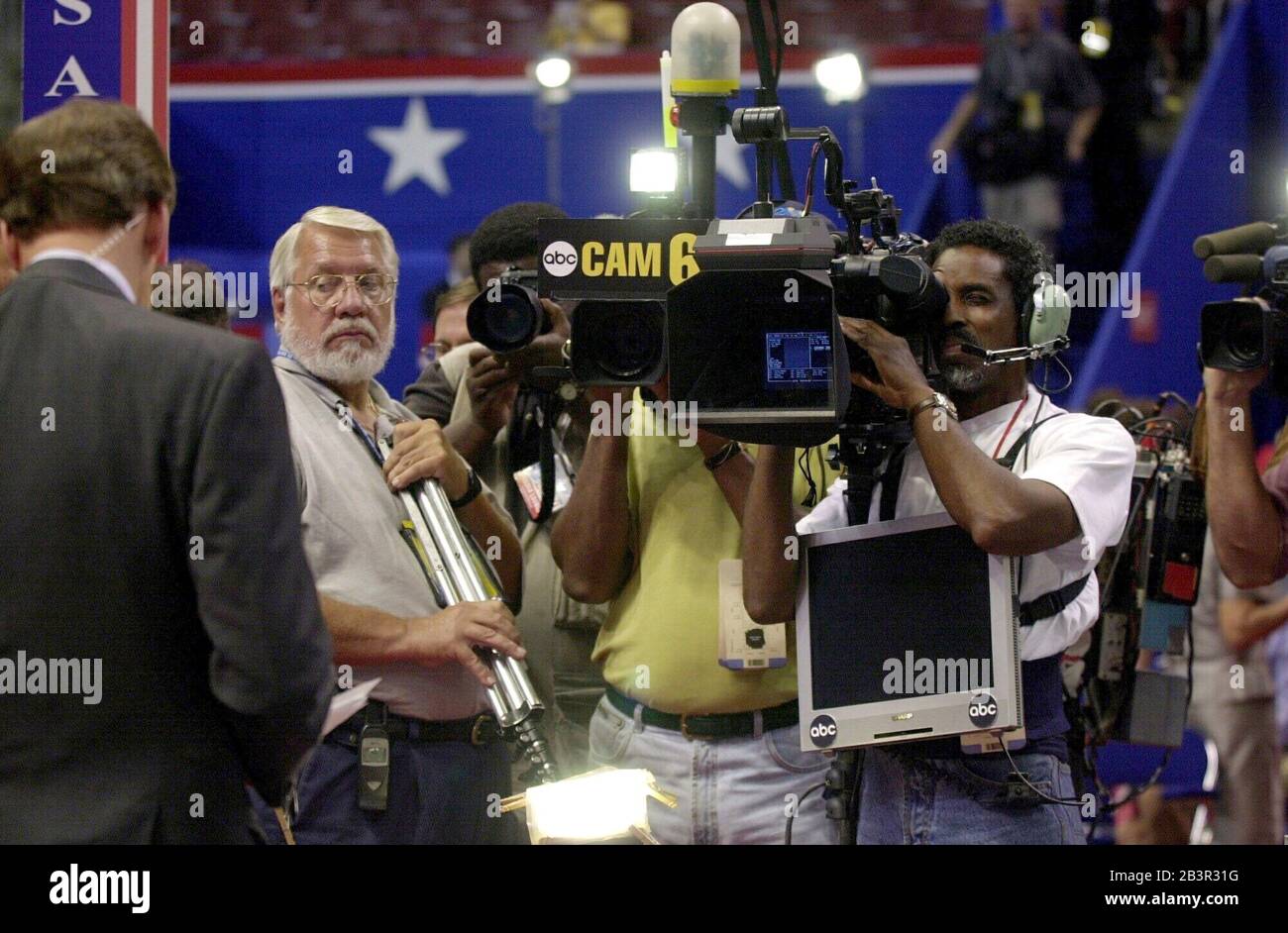 Philadelphia, Pennsylvania USA, 01AUG2000 An ABC TV camera crew