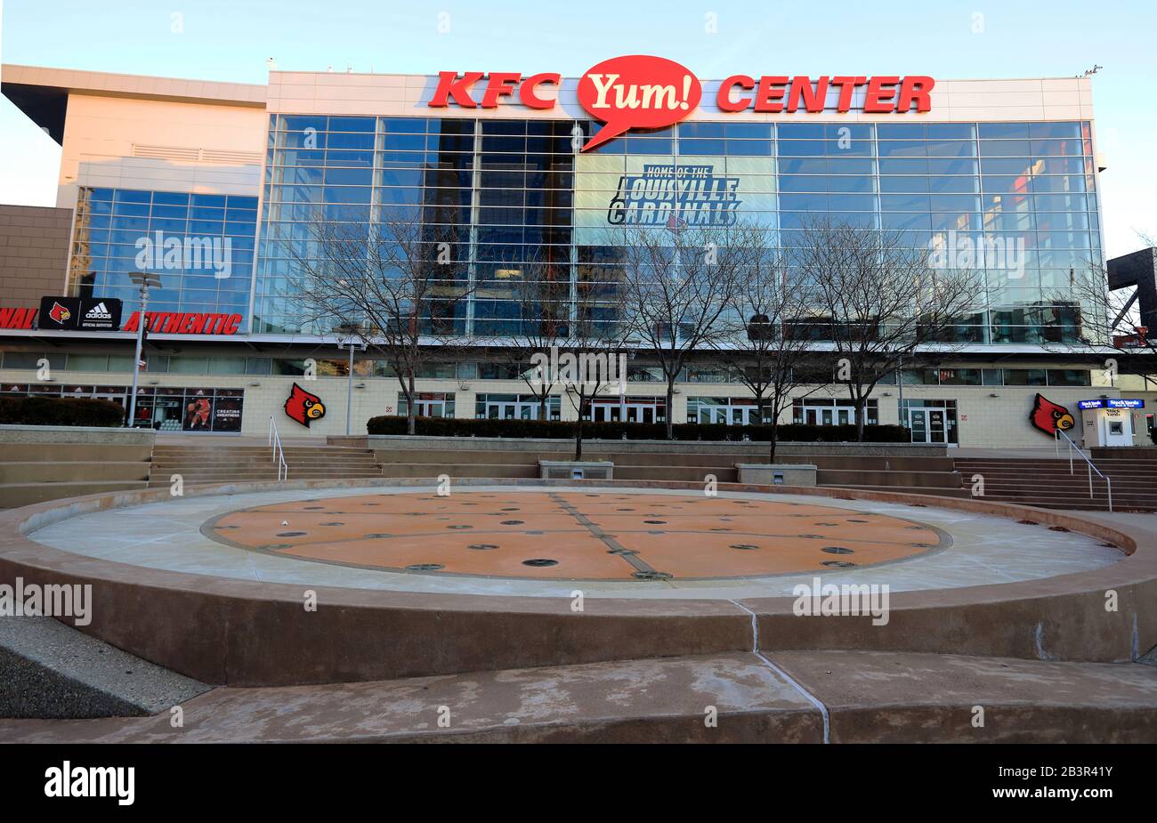 KFC Yum! Center in downtown.Louisville.Kentucky.USA Stock Photo