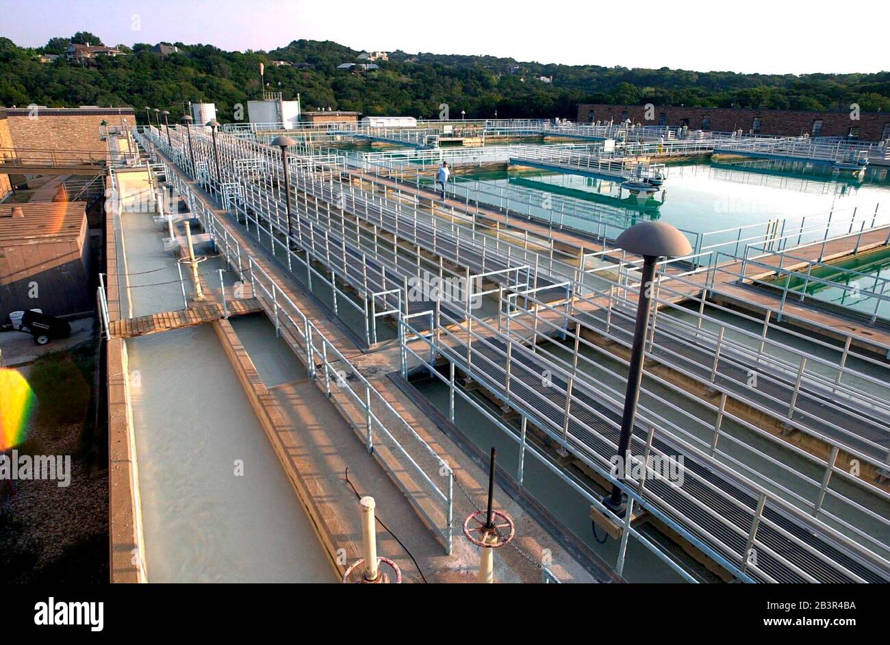 Austin, Texas USA, March 2002 Ulrich Water Treatment plant cleanses Lake Austin water for City