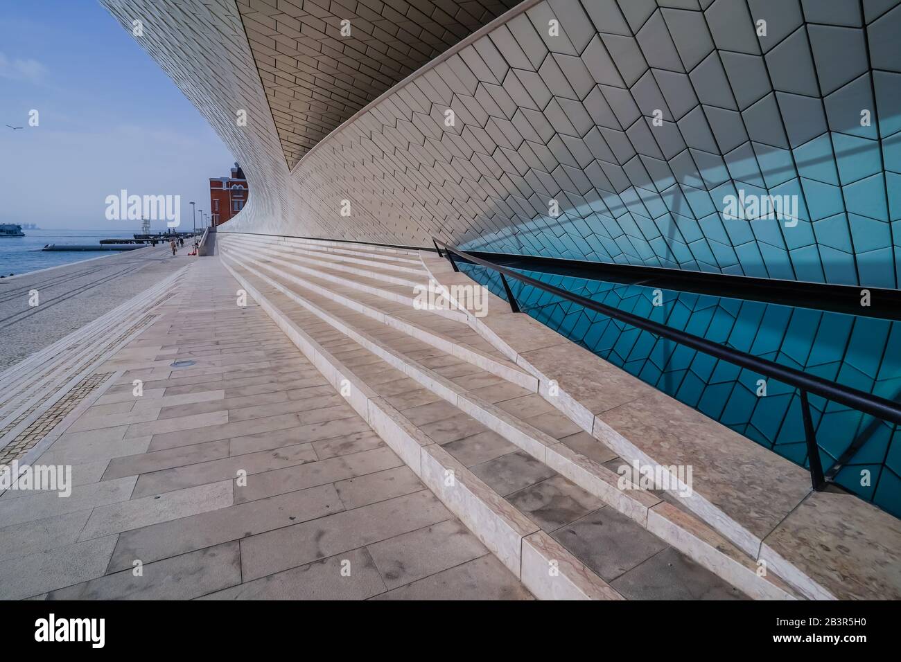 MAAT Museum of Art, Architecture and Technology in Lisbon designed by the British architect Amanda Levete Stock Photo