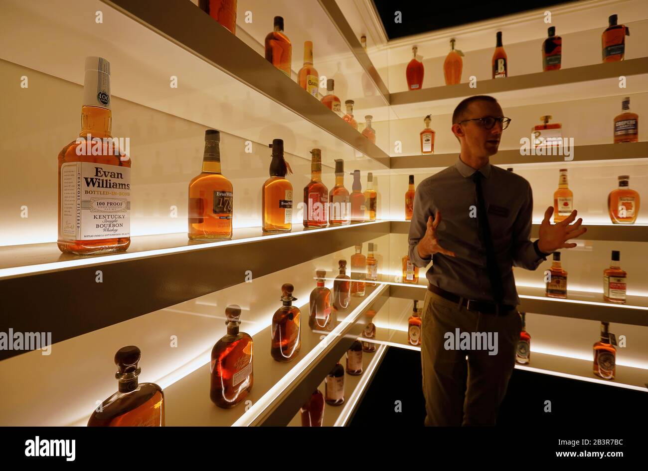 Tour guide in the Bottle Hall will showcase every brand of bourbon