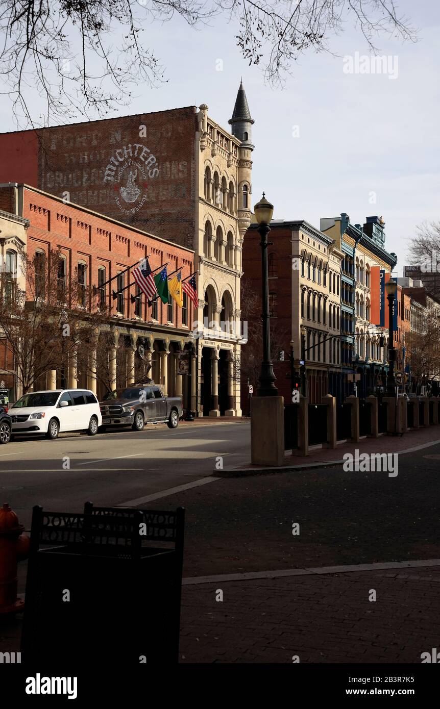 Historical Fort Nelson building of Fort Nelson Distillery at Main