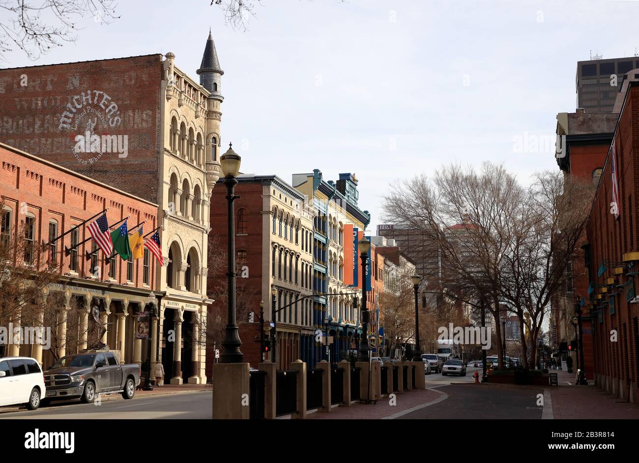 Historical Fort Nelson building of Fort Nelson Distillery at Main