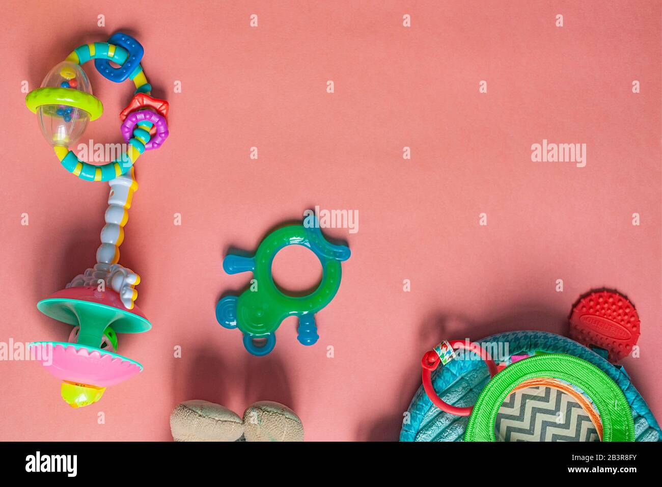 Baby toy for teething. Baby chewing toy. Teething and itching gums for