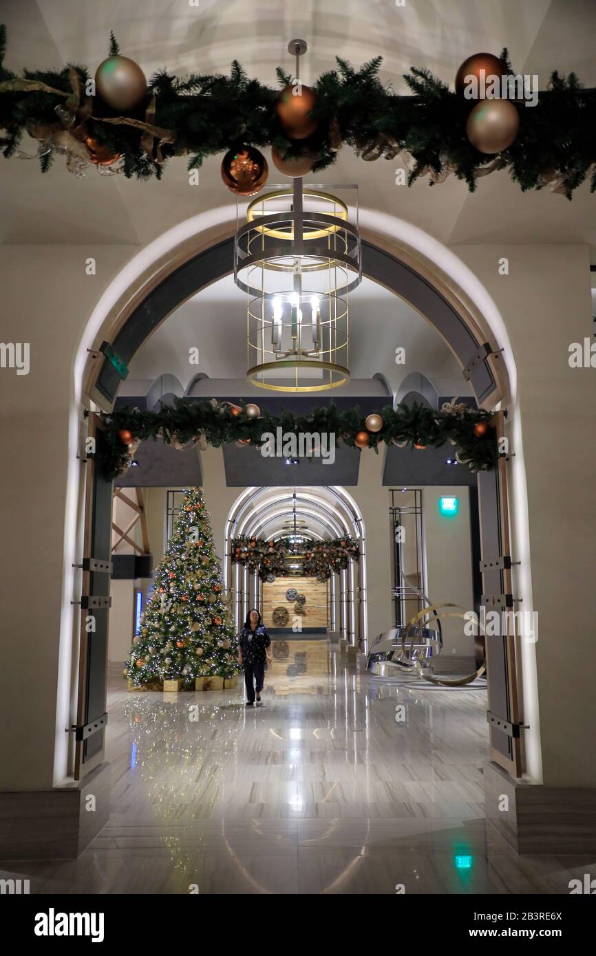 The lobby of Omni Louisville Hotel.Louisville.Kentucky.USA Stock Photo