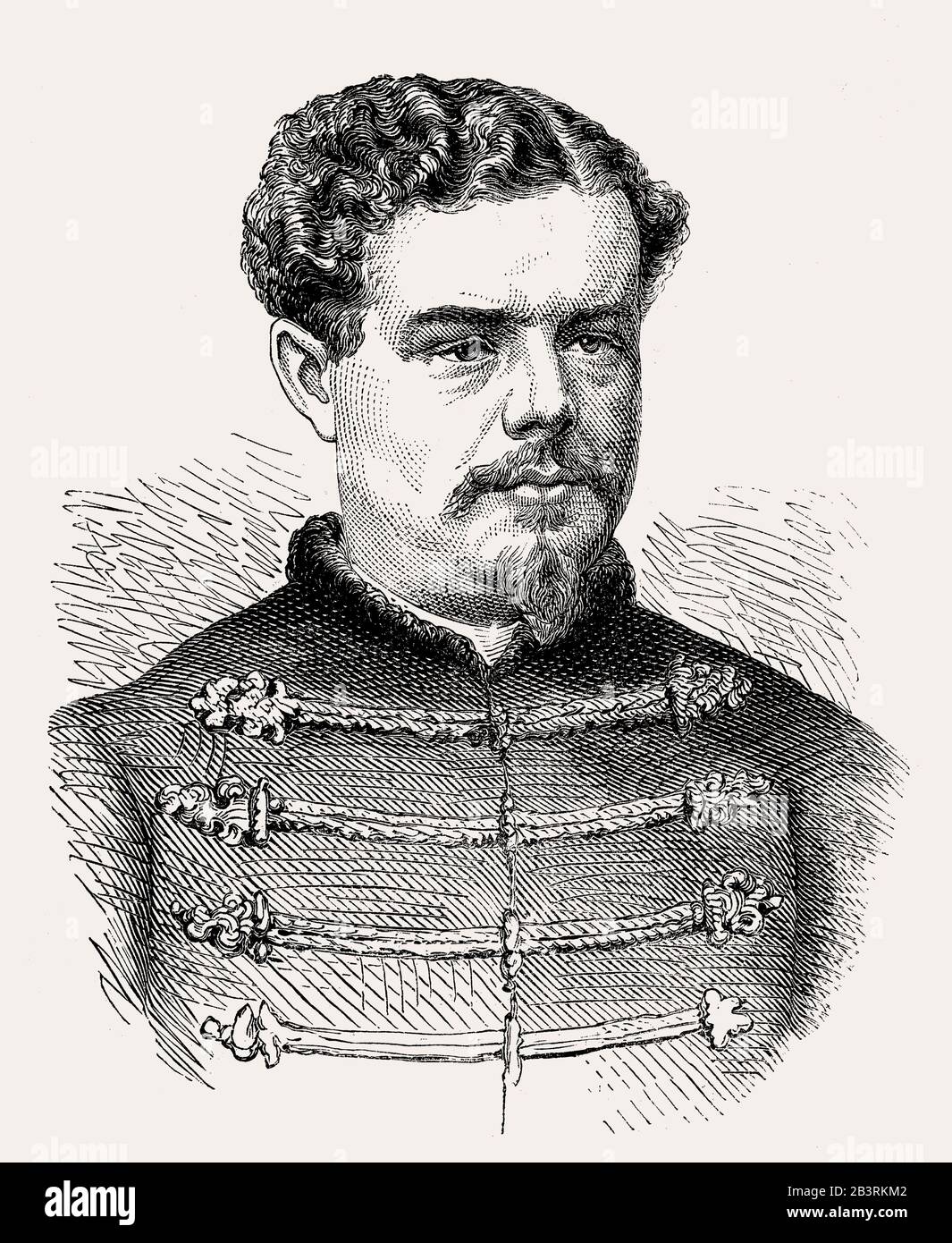 Leon Young de Blankenheim, 1837 – 1863, a French Army soldier, colonel of Polish rebels during the January Uprising Stock Photo