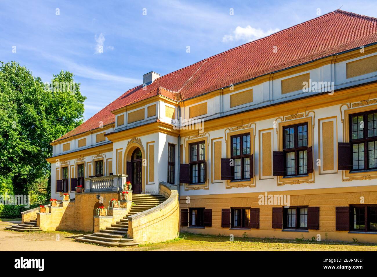 Castle Caputh Schwielowsee, in Brandenburg, Germany Stock Photo