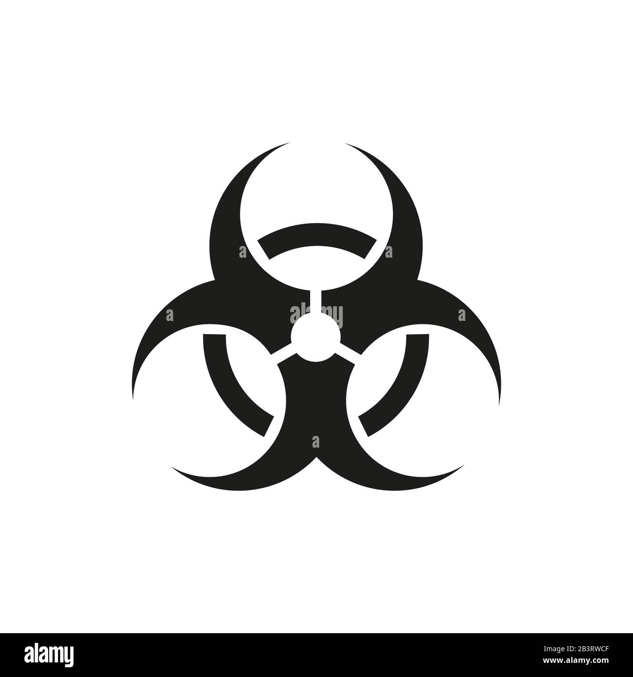 Toxic danger symbols, vector illustrations isolated on white background Stock Vector