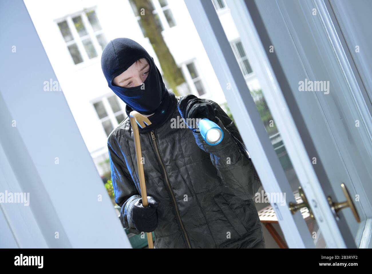 Symbolfoto Wohnungseinbruch Stock Photo