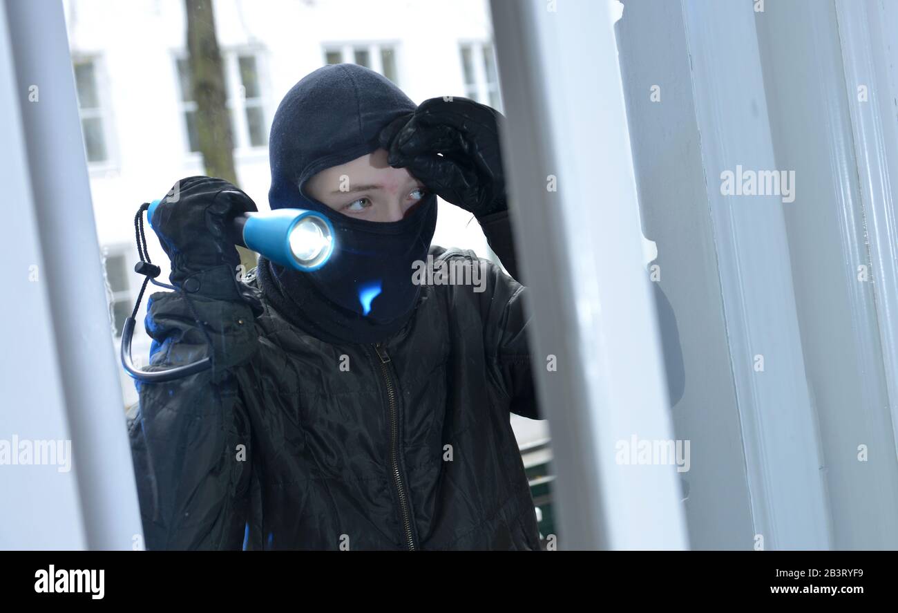 Symbolfoto Wohnungseinbruch Stock Photo