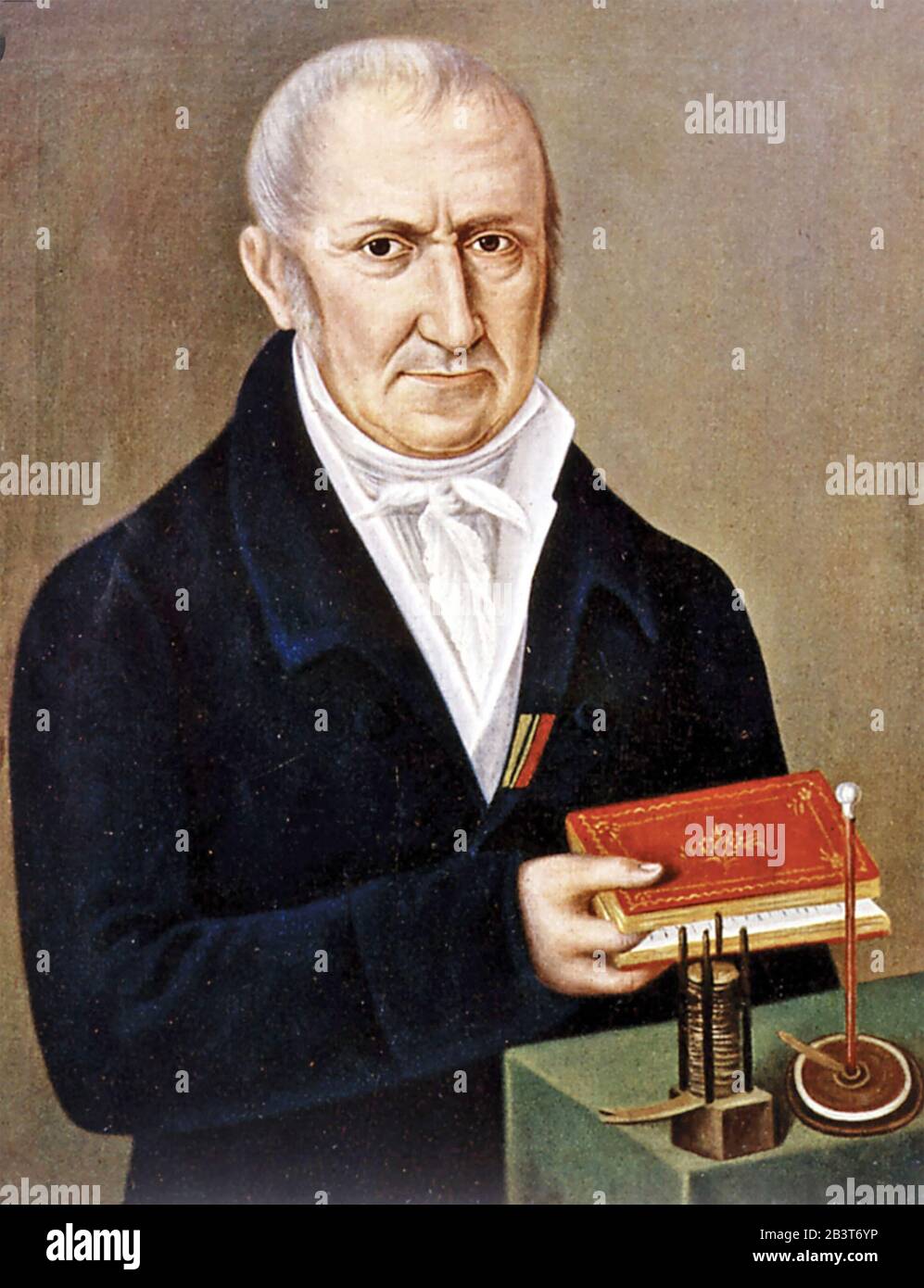 ALESSANDRO VOLTA (1745-1827) Italian physicist, chemist and pioneer of electricity Stock Photo
