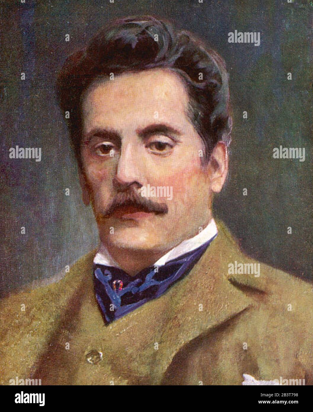 GIACOMO PUCCINI (1858-1924) Italian operatic composer about 1910 Stock Photo