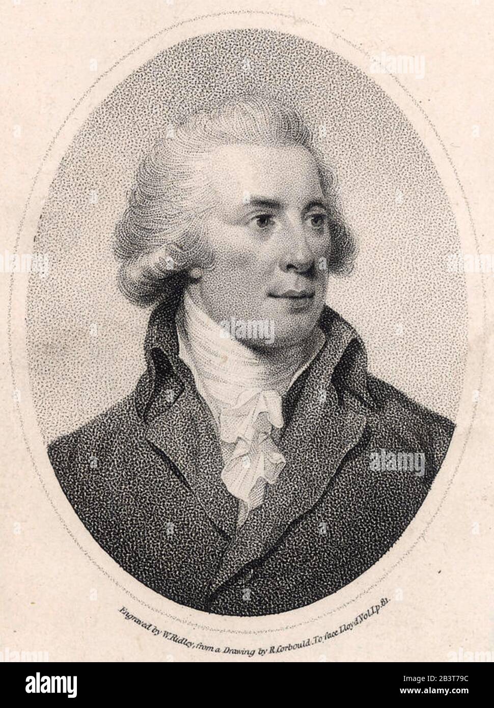 RICHARD SHERIDAN (1751-1816) Irish playwright, poet and theatre owner Stock Photo