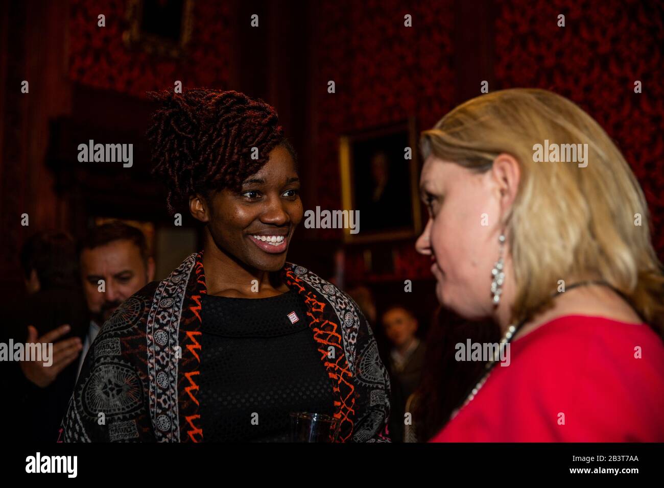 England Netball player Ama Agabeze during the This Girl Can Parliamentary reception at Palace of Westminster, London. Stock Photo