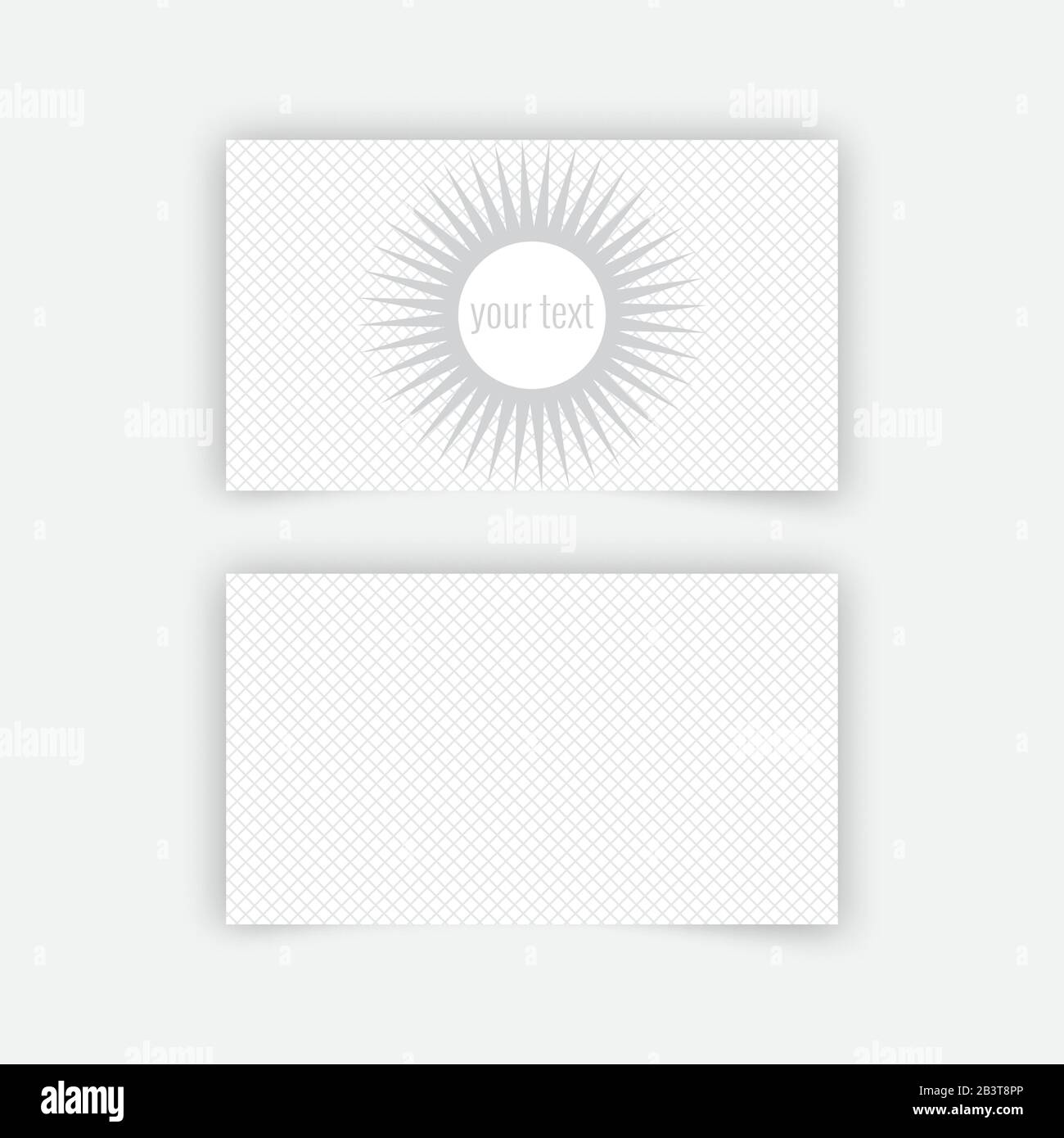 Business card blank template with textured background from thin linear