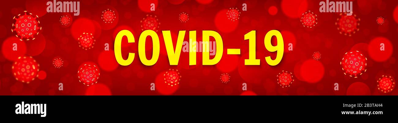 Wuhan coronavirus COVID-19 outbreak concept. Coronavirus danger and public health risk disease and flu outbreak. Pandemic medical concept with dangero Stock Vector