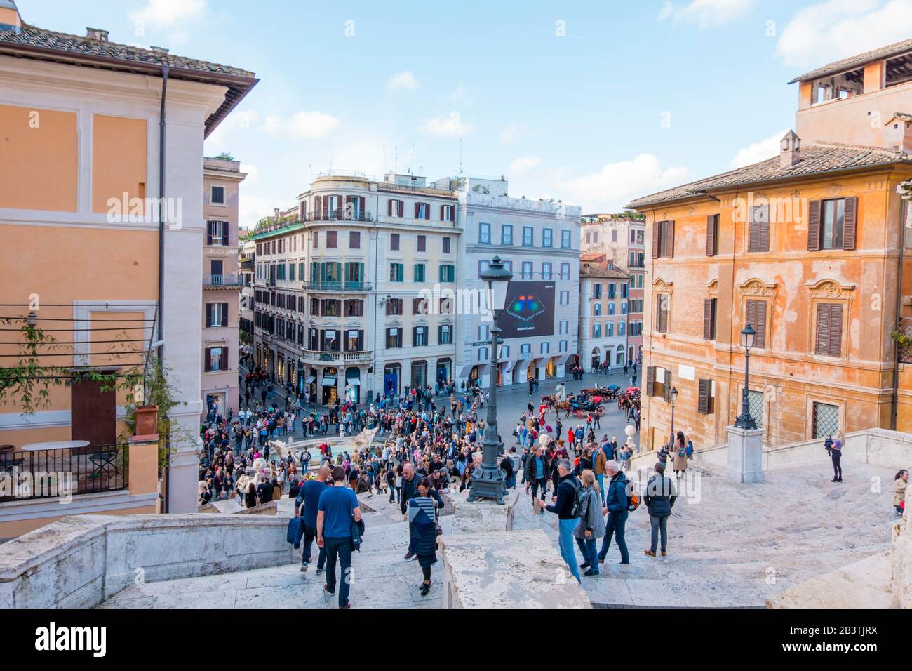 Scalinata di Trinita dei Monti, Spanish Steps, Piazza di Spagna, Rome, Italy Stock Photo